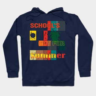 cute retro last day of school school's out for summer teacher Hoodie